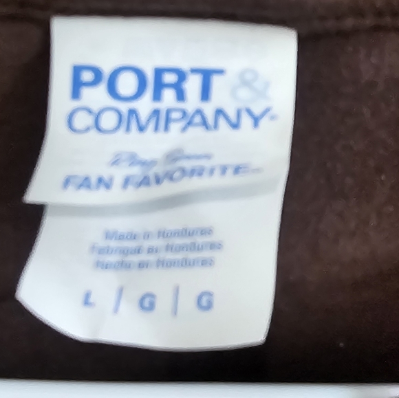 Unisex Port Co. brown " I'm a piece of" brown tshirt new size large - Picture 2 of 4